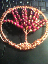 Load image into Gallery viewer, Autumn Tree of Life Kippah with Comb