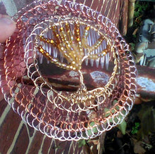 Load image into Gallery viewer, Beaded wire TOL kppah features hand wrapped wirework