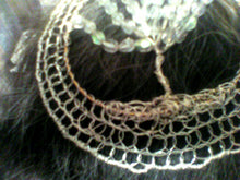 Load image into Gallery viewer, Silver and Crystal TOL on grey-brown hair