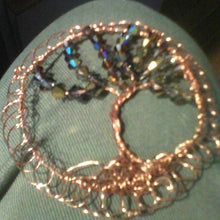 Load image into Gallery viewer, Shiny copper brown TOL (Tree of Life) Kippah