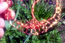 Load image into Gallery viewer, Copper Sparkle TOL Tree of Life with Amber Crystals Kippah