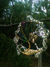 Load image into Gallery viewer, Tree of Life Wall Hanging ouside on branch with bamboo in background
