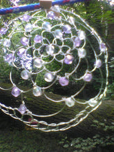 Load image into Gallery viewer, Lightweight Lavender and Crystal Kippah for Women  Made to Order