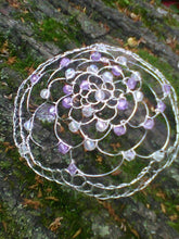 Load image into Gallery viewer, Lightweight Lavender and Crystal Kippah for Women  Made to Order