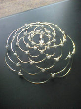 Load image into Gallery viewer, Azalea Kippah, Pearl on Silver with Crystal, DIY Wedding Veil, Mothers Day Gift