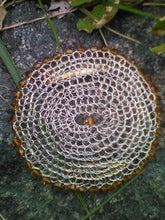 Load image into Gallery viewer, Amber and Silver Minimalist Kippah