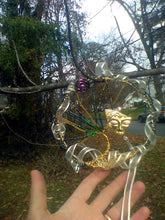 Load image into Gallery viewer, Tree of Life Wall Hanging with found objects, on branch
