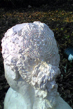Load image into Gallery viewer, bust with silver, pearl and crystal kippah