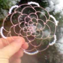 Load image into Gallery viewer, Rose Gold Snowflake Kippah for Woman