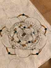 Load image into Gallery viewer, Rafael Kippah, beaded wire kippah mandala calming
