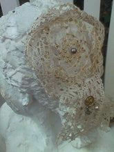 Load image into Gallery viewer, Close up view of the kippah on the back of the sculpture.

