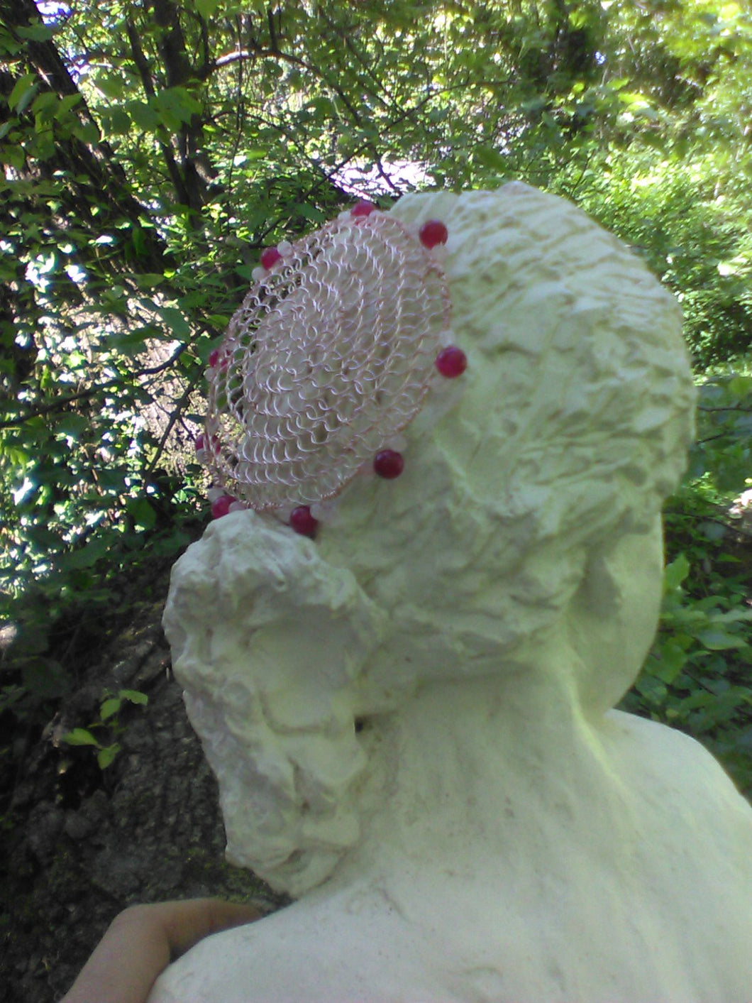 Cherry  Blossom Kipph on bust in garden
