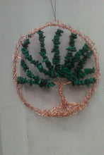 Load image into Gallery viewer, Copper and Green Tree of Life Wall Hanging Home Decor for Spring
