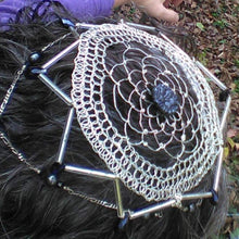 Load image into Gallery viewer, Lilith Kippah Headdress MADE TO ORDER

